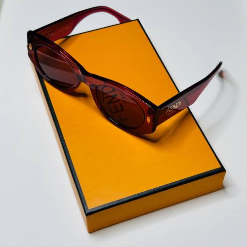 Fendi Roma Women's Square Sunglasses, Burgundy | ESEVEN STORE