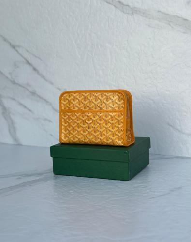 Goyard Leather Card Holder Men's Wallet in Honey - E-SEVEN STORE