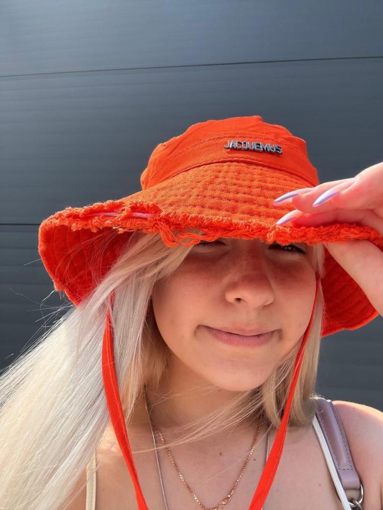 Jacquemus Le Bob Unisex Beach Hat in Orange - E-SEVEN STORE