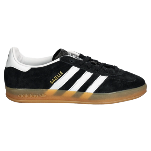 Adidas Gazzelle Unisex Sneakers Black Luxury White Stripes E - Main Image