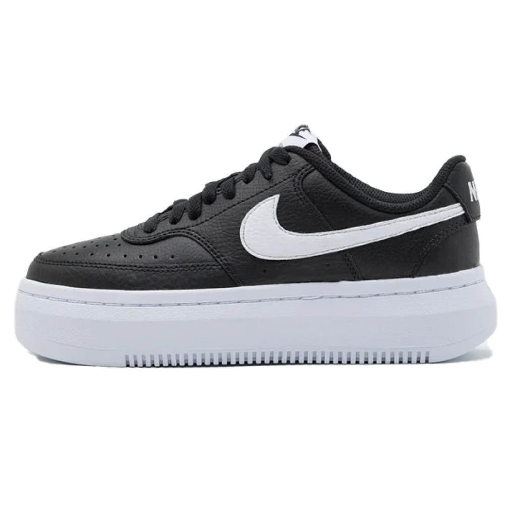 Nike Court Vision Alta Flat Shoes - Black White