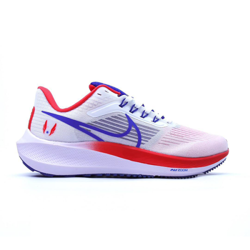 Nike Air Zoom Unisex Running Shoes, White, Red, Blue E-SEVEN STORE