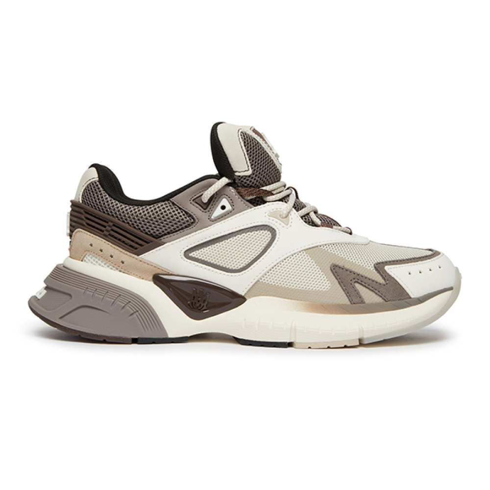 Amiri Runner Men's Sports Sneakers, Beige Brown
