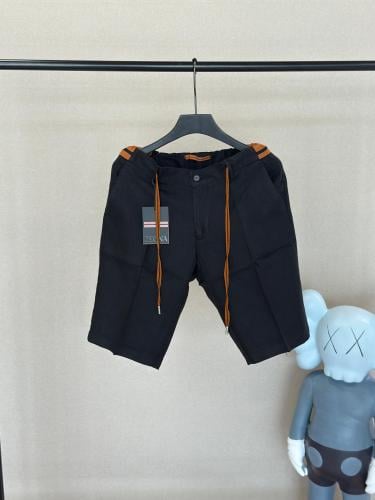 Zenia Men's Black Linen Shorts for Everyday Use - E-SEVEN STORE