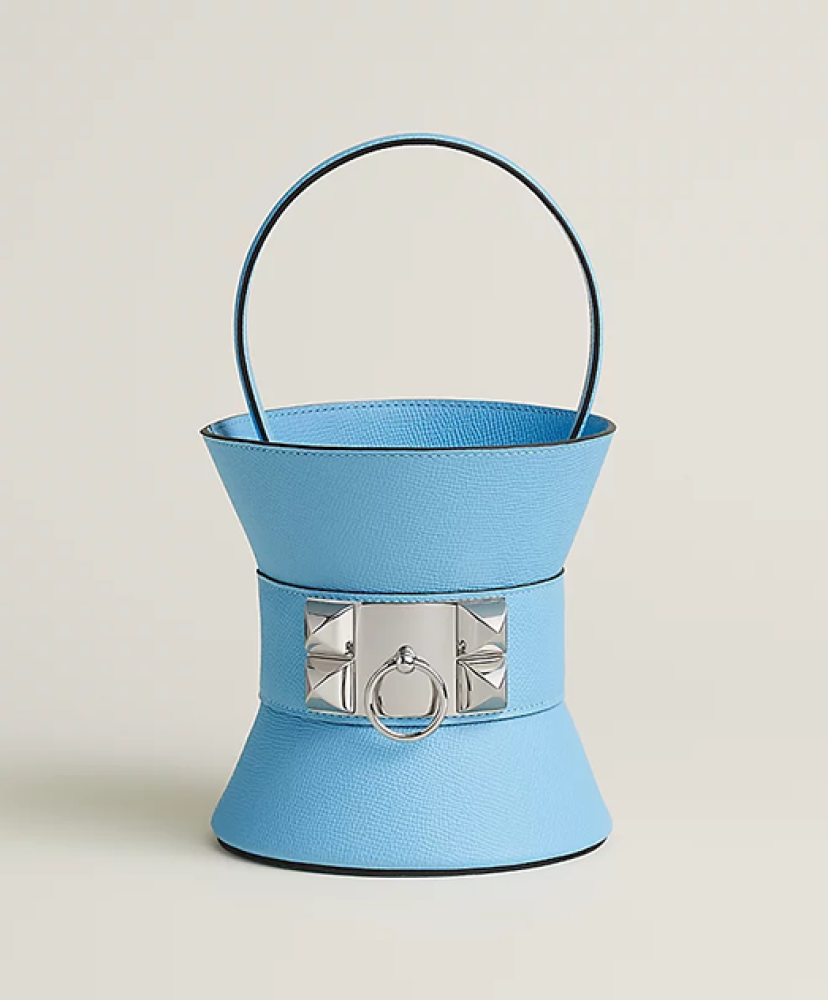 Hermes Medor Mini Cylinder Bag in Blue
