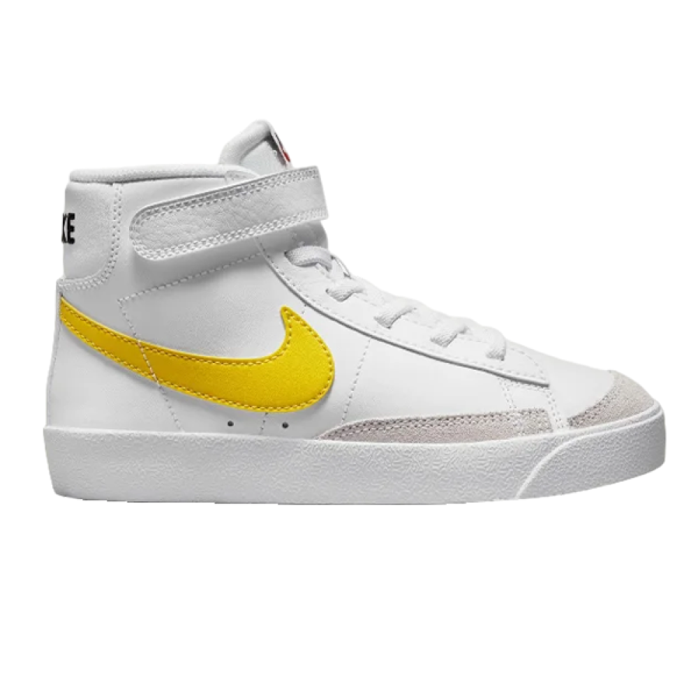 Nike Blazer Kids White and Yellow Unisex - E-SEVEN STORE