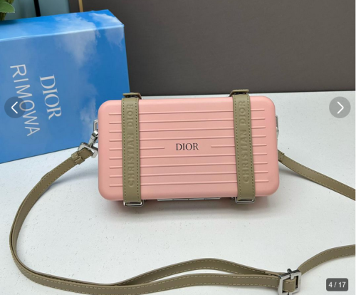 Dior × RIMOWA☆Clutch On Strap Aluminium 関税・送料無料 Dior x RIMOWA Personal Clutch On Strap Aluminium Silver in