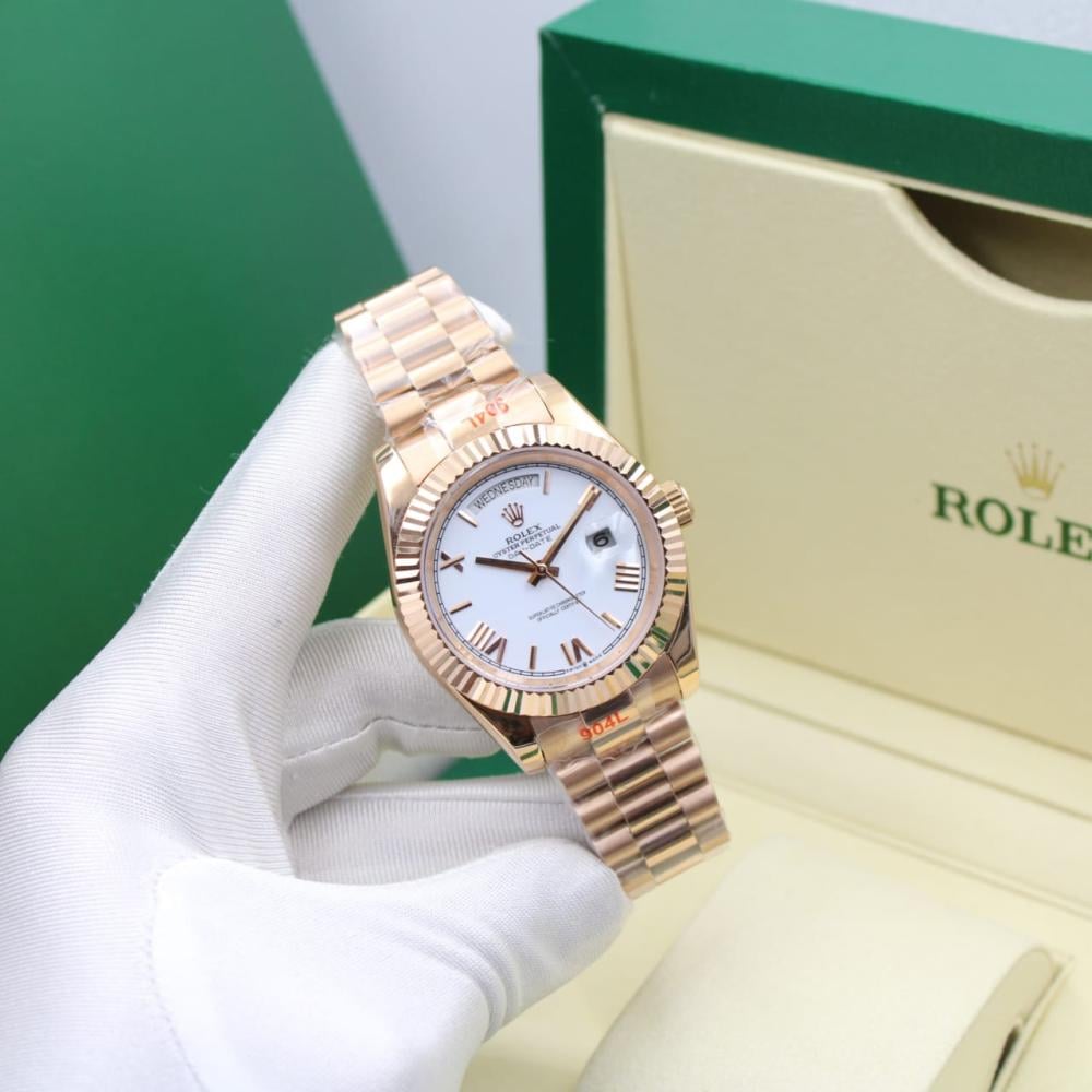 Luxury Rolex Men's Day-Date Automatic Gold Watch