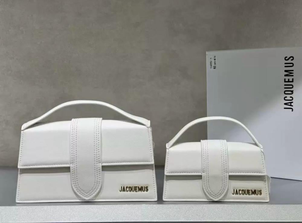 Elegant Jacquemus L'Obampemino White Top Handle Bag E-SEVEN STORE