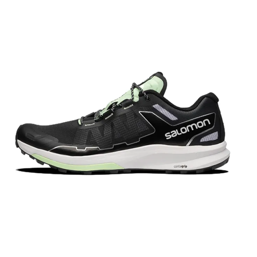 Salmon Ultra Ride Men's Sneakers, Black and Green