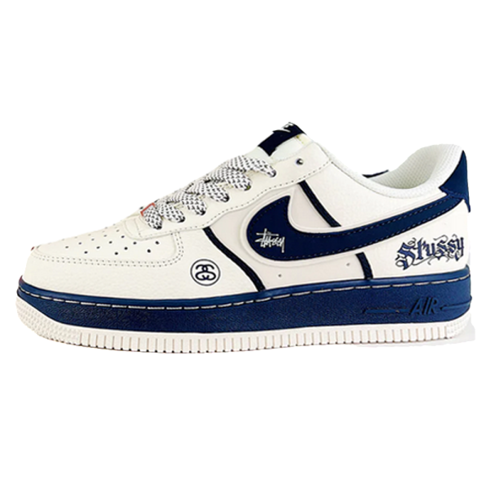 Nike Air Force 1 sneakers in navy and white