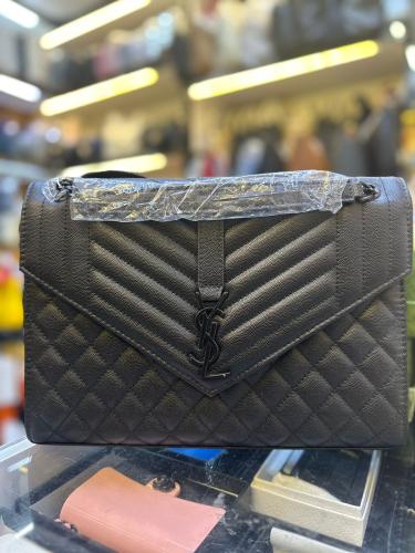 Saint Laurent Envelope shoulder bag in black, practical
