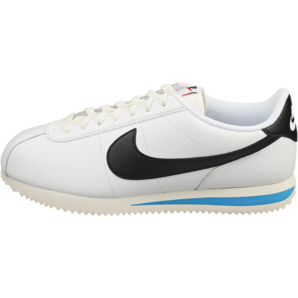 Nike Cortez Low Top Unisex Sneakers White Black Logo