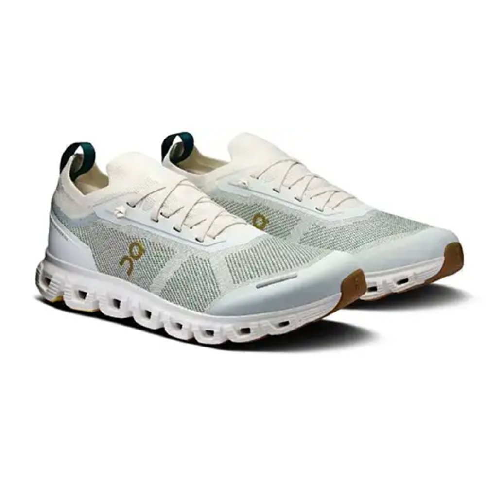 OnCloud 6 Versa Mesh Shoes in White with Brown Accents - E-SEVEN STORE