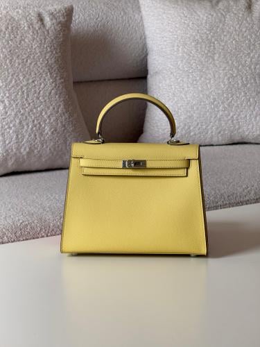 けりー1 Hermès Kelly Cellar Medium Bag 25cm Banana Yellow | ESEVEN STORE
