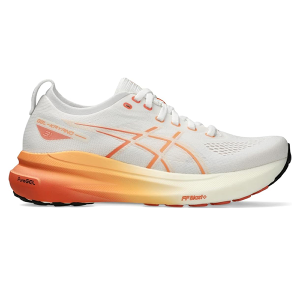 Asics Gel-Kayano 31 Mesh Sneakers - White and Orange