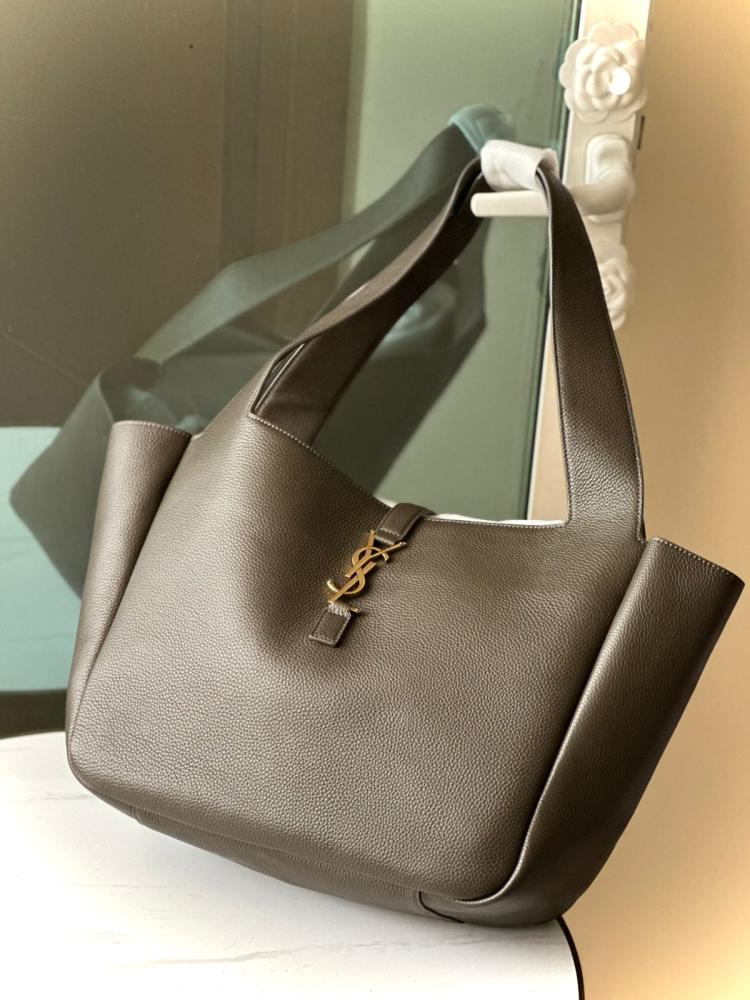 Yves Saint Laurent Le7 A5 bag with dark brown leather