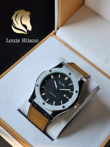 Heleno Hublot Classic Fusion Men's Watch, Brown Rubber Strap and