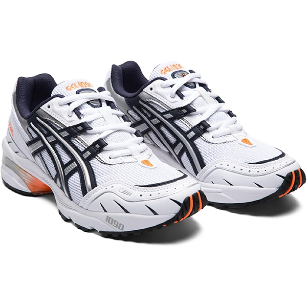 ASICS GEL-1090 White Black Orange Running Shoe - E-SEVEN STORE