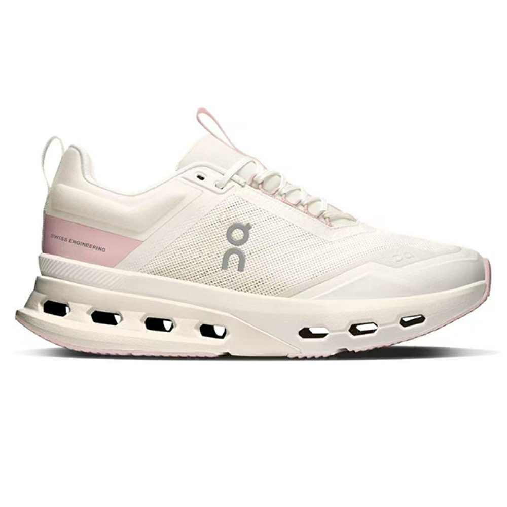 Unisex Cloud Nova X Mesh Sneakers White Soft Pink - E-SEVEN