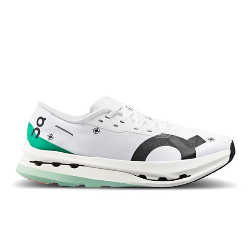 Shoes on Cloud Boom Echo Unisex Walking Shoe, White and Green