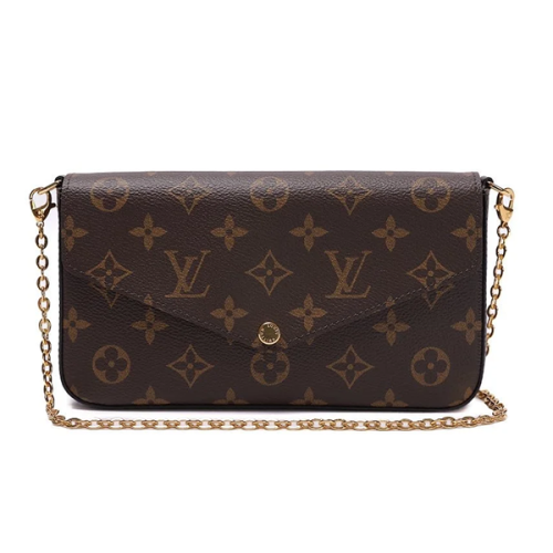 Louis Vuitton women's monogram brown pocket bag | ESEVEN STORE