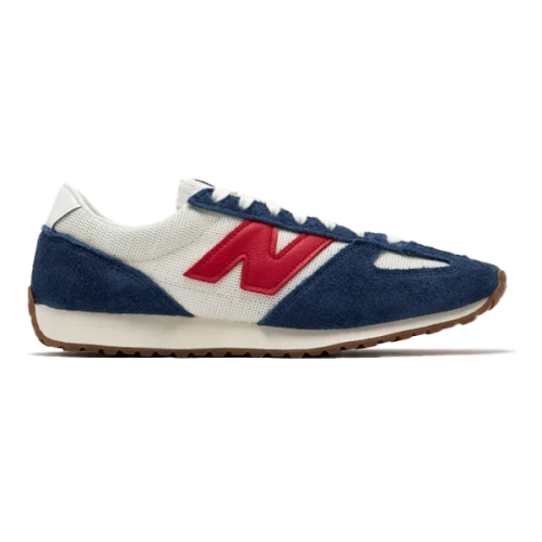New Balance 471 Unisex Canvas Sneaker, Navy and Red - E
