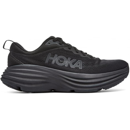 Hoka Bondi8 Unisex Sports Shoes, Dark Black - E-SEVEN STORE