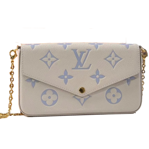 Louis Vuitton Women's Light Pink Logo Pouch - E-SEVEN STORE