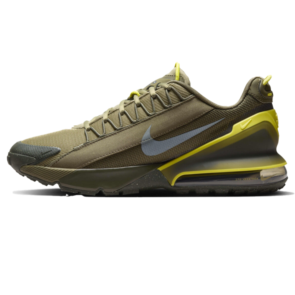 Nike Air Max Pulse Room Olive Green and Yellow Lace-Up Shoes