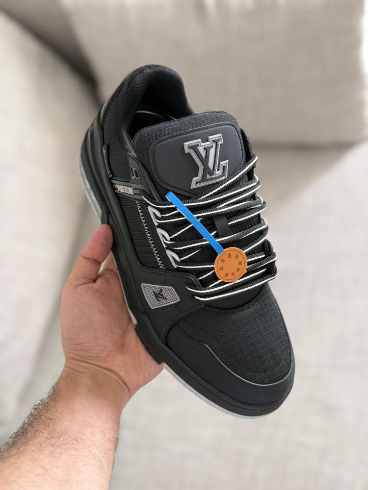 ルイ・ヴィトン Louis Vuitton Lv Trainer Men's Black Sneakers - E-SEVEN STORE