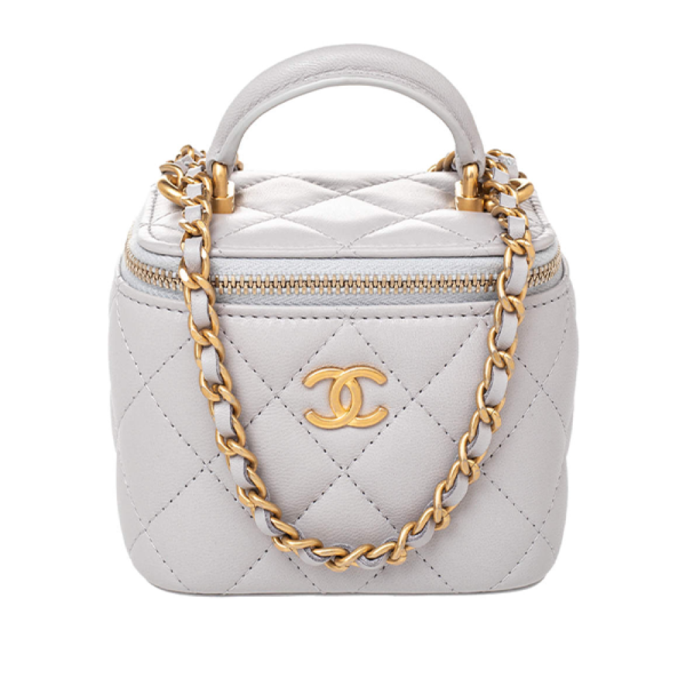 ショルダーバッグ・ポシェット × ヴィンテージ(中古) Chanel Top Handle Mini Chain Crossbody Bag CHANEL Mini Red Lamb Trendy CC Shoulder and Crossbody Bag