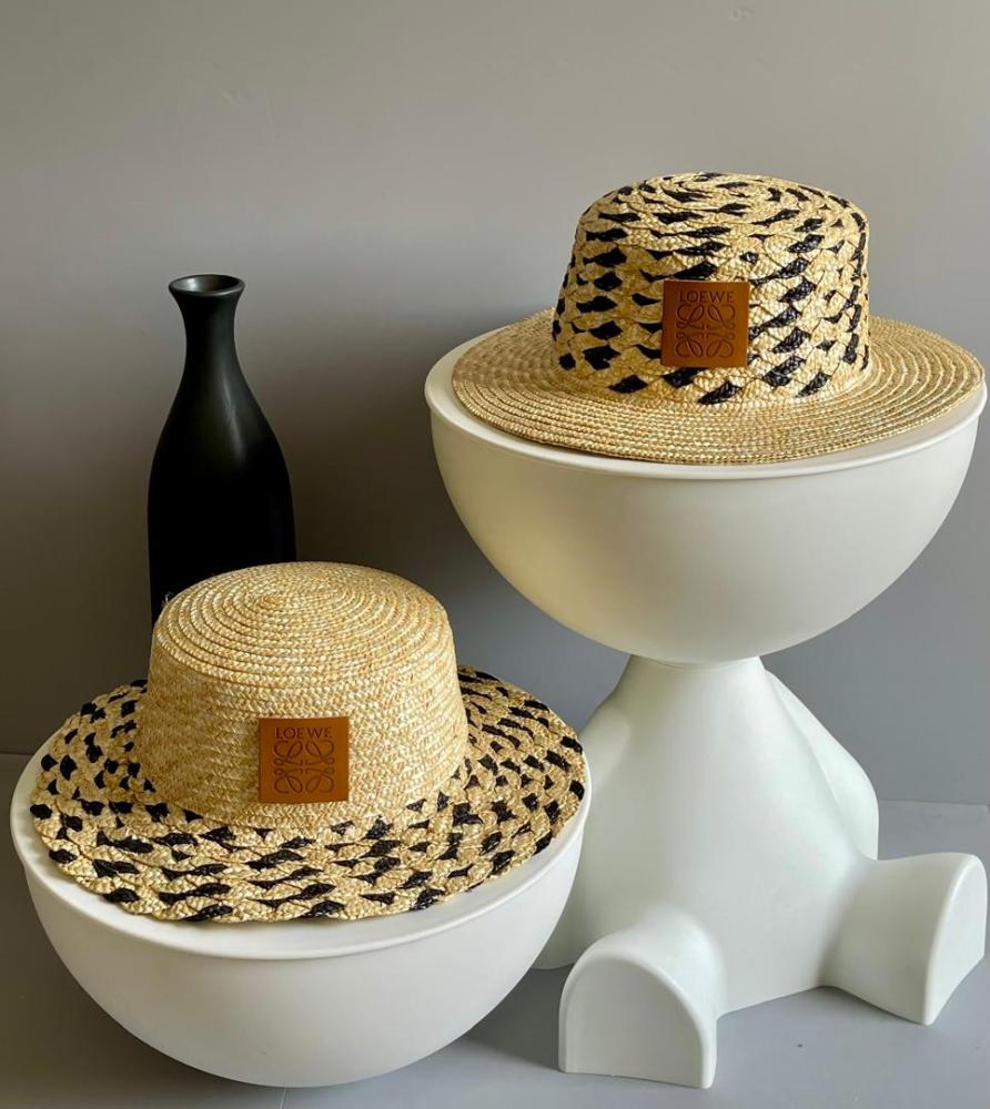 Loewe Women's Straw Hats in Black - E-SEVEN STORE
