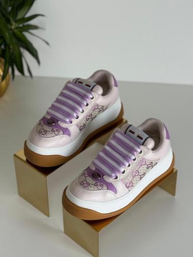 Gucci Screen GG Sneakers in Light Mauve - E-SEVEN STORE