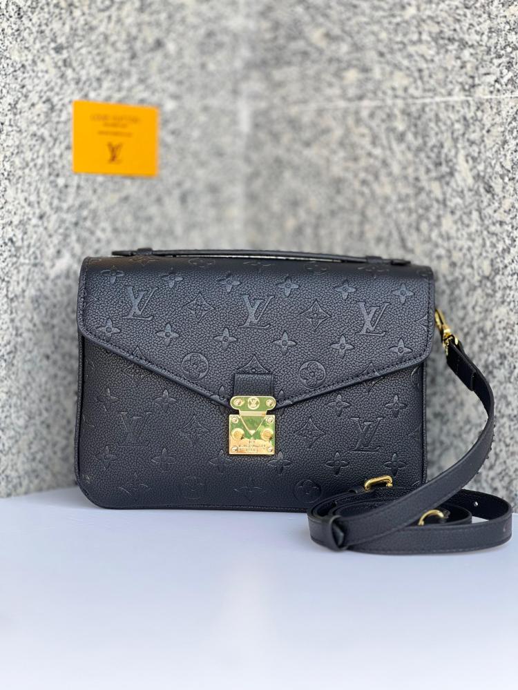 Louis Vuitton Metis 17cm Bag with Motogram Lock, Black