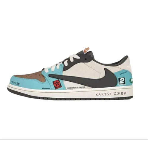 Nike Shoes Air Jordan 1 Low x Travis Scott Sport Blue - E-SEVEN STORE