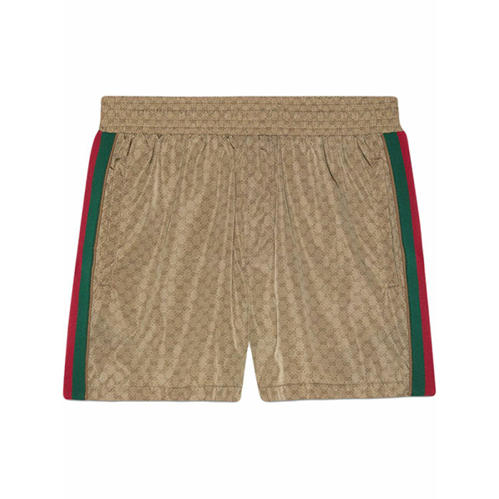 Gucci Men's Brown GG Swim Shorts