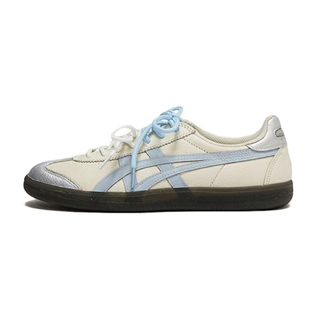 Onitsuka Tiger Tokten Double Lace Walking Shoe White and Baby Blue