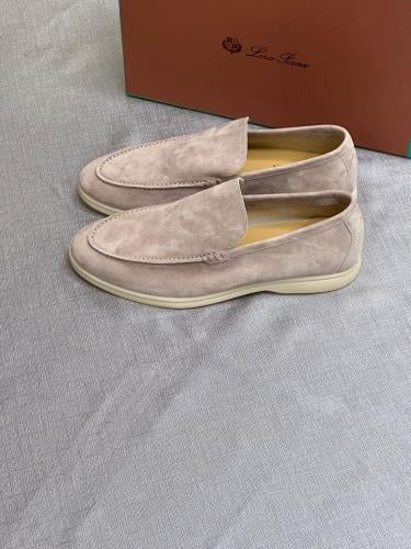 Loro Piana Men's Suede Leather Loafers Casual Comfortable