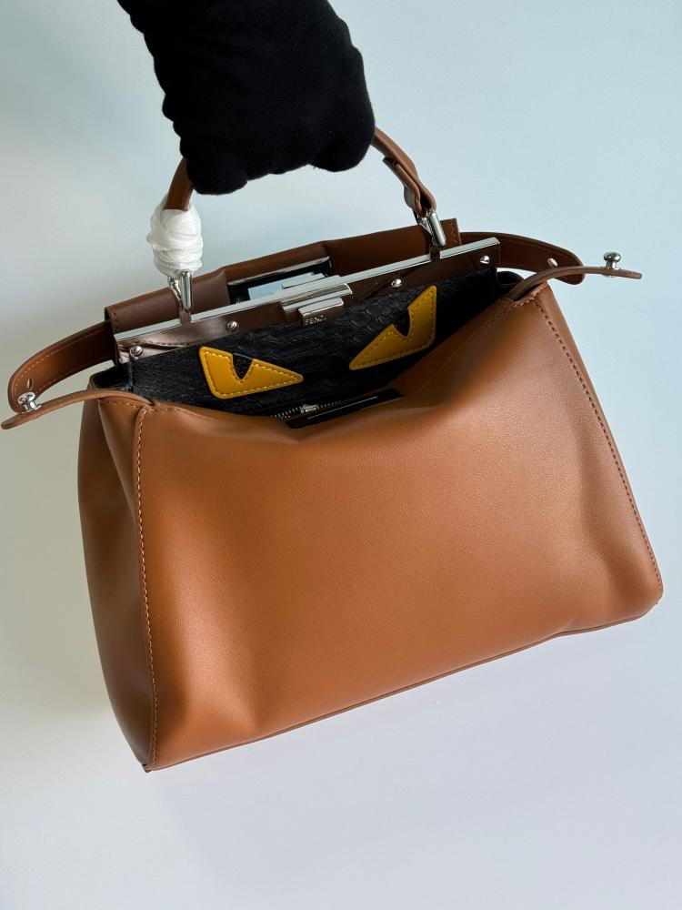 Fendi Peekaboo 31cm Women's Bag, Honey