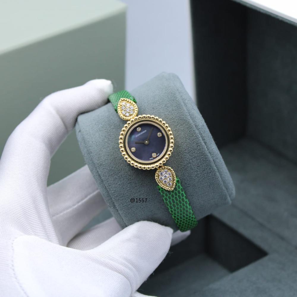Boucheron Bohème Green Leather Luxury Ladies Watch