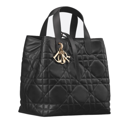 Dior Toujours 28cm Medium Top Handle Bag in Black - E-SEVEN