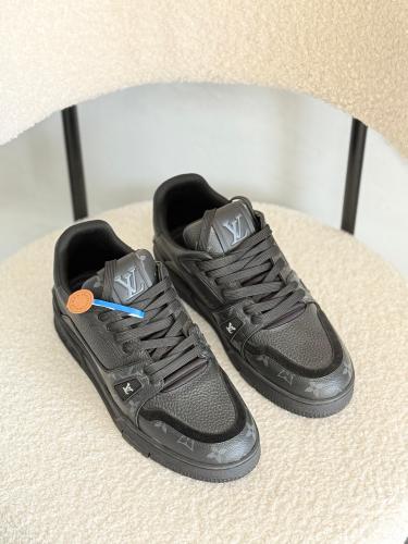 Louis Vuitton Men’s Shoes Louis Vuitton LV TRAINER MAXI Men's Sneakers in Black Luxury - E