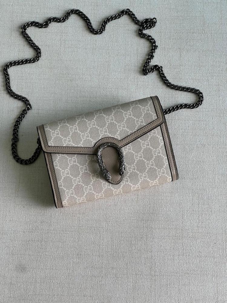 Gucci Dionysus 20cm Small Women's Bag in Light Beige