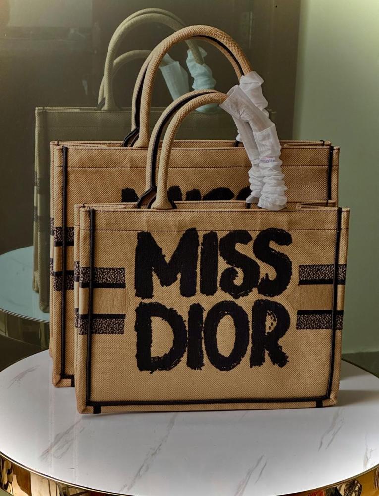 Miss Dior Tote Bag in Beige - E-SEVEN STORE