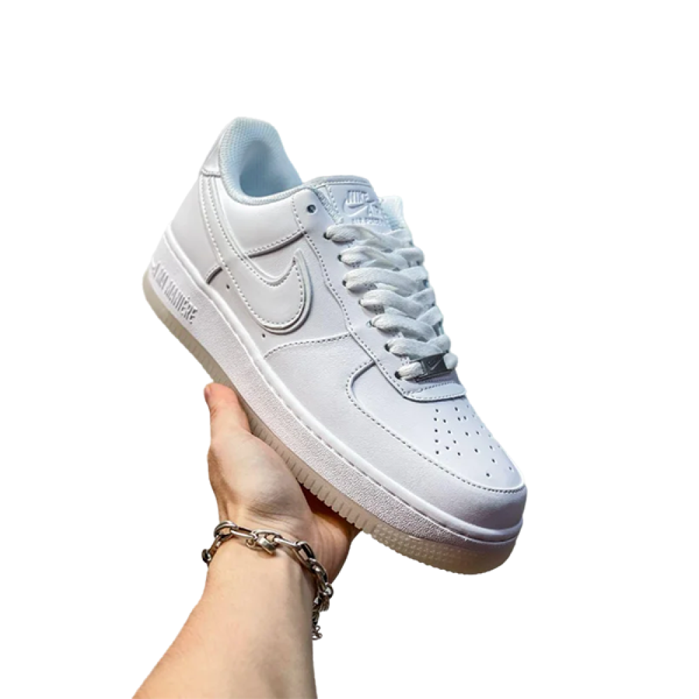 Nike Air Force 1 Flat Unisex White Shoes