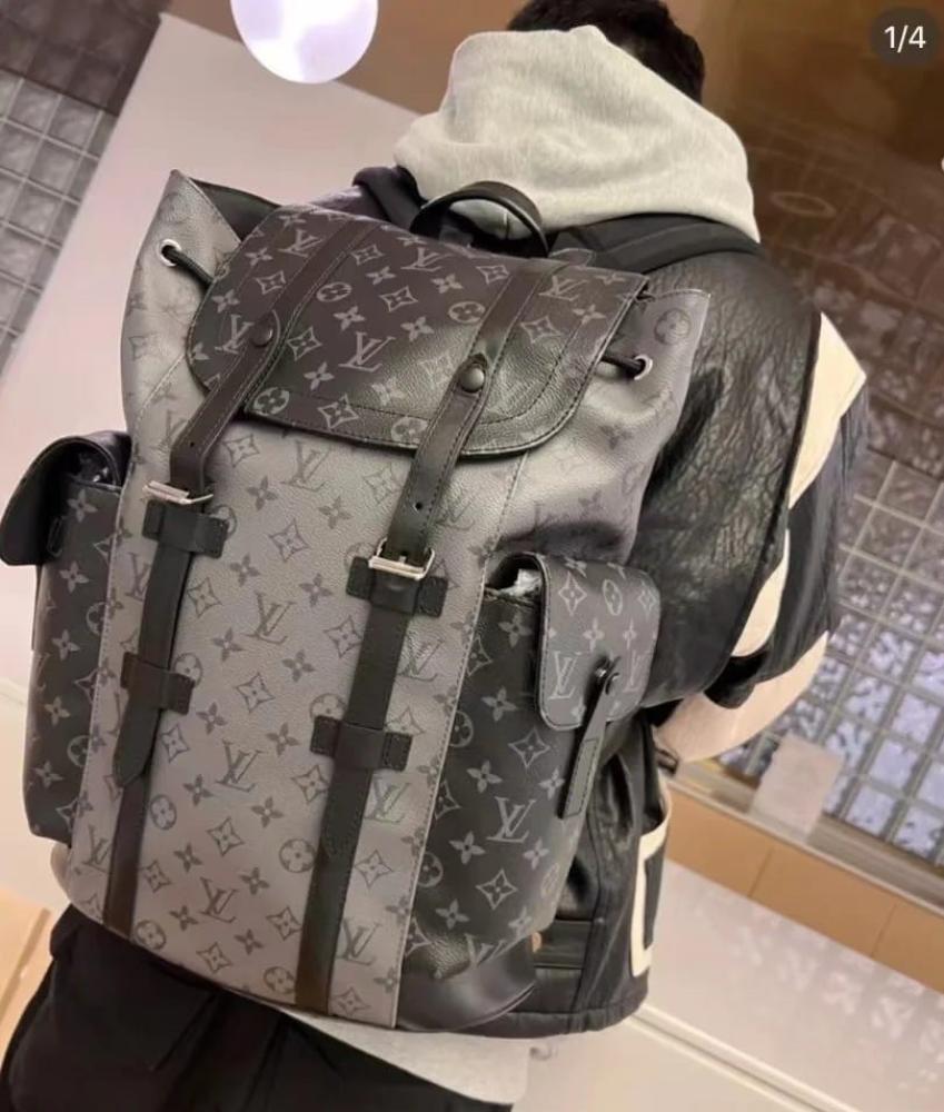 バッグ Louis Vuitton Christopher Monogram Youth Backpack Grey and