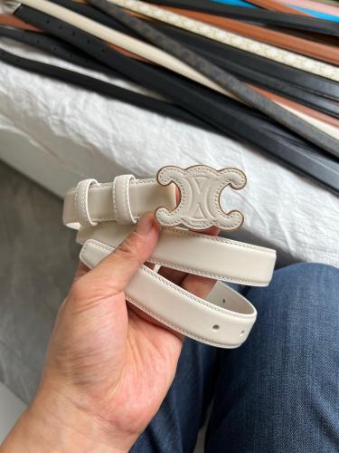 Celine Women's Luxury White Belt - E-SEVEN STORE