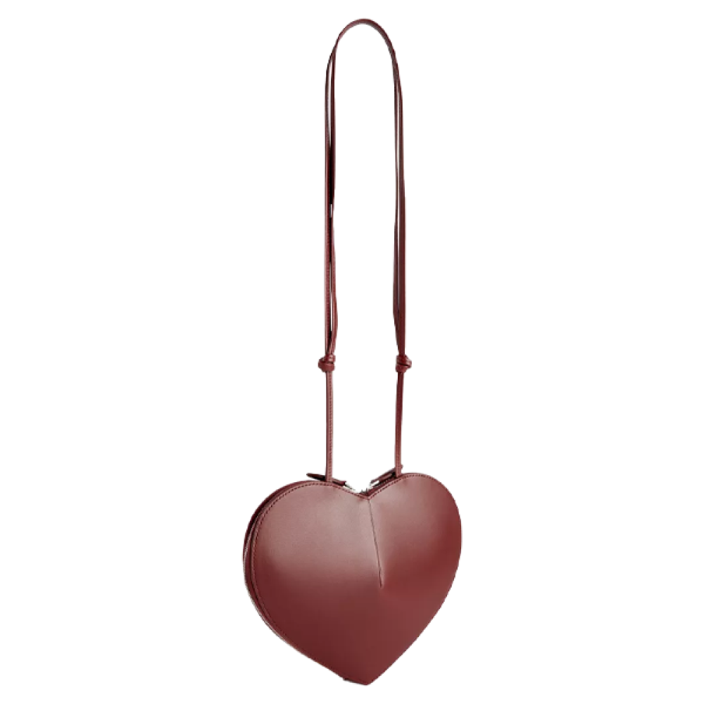 バッグ i Alia Women's Bag, Heart Design, Dark Burgundy Color - E
