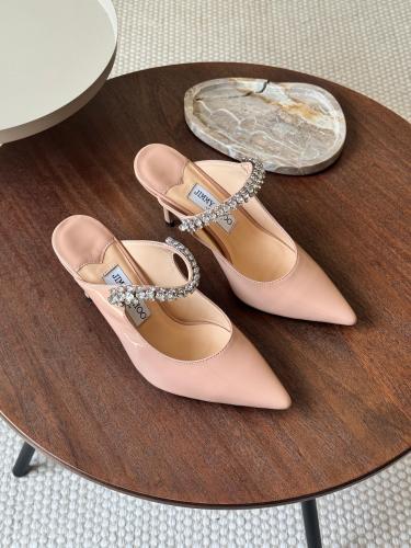 Jimmy Choo Bing Strapless High Heel Pumps in Light Sumo E-SEVEN